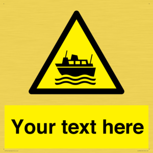 Custom warning ferries crossing vessels